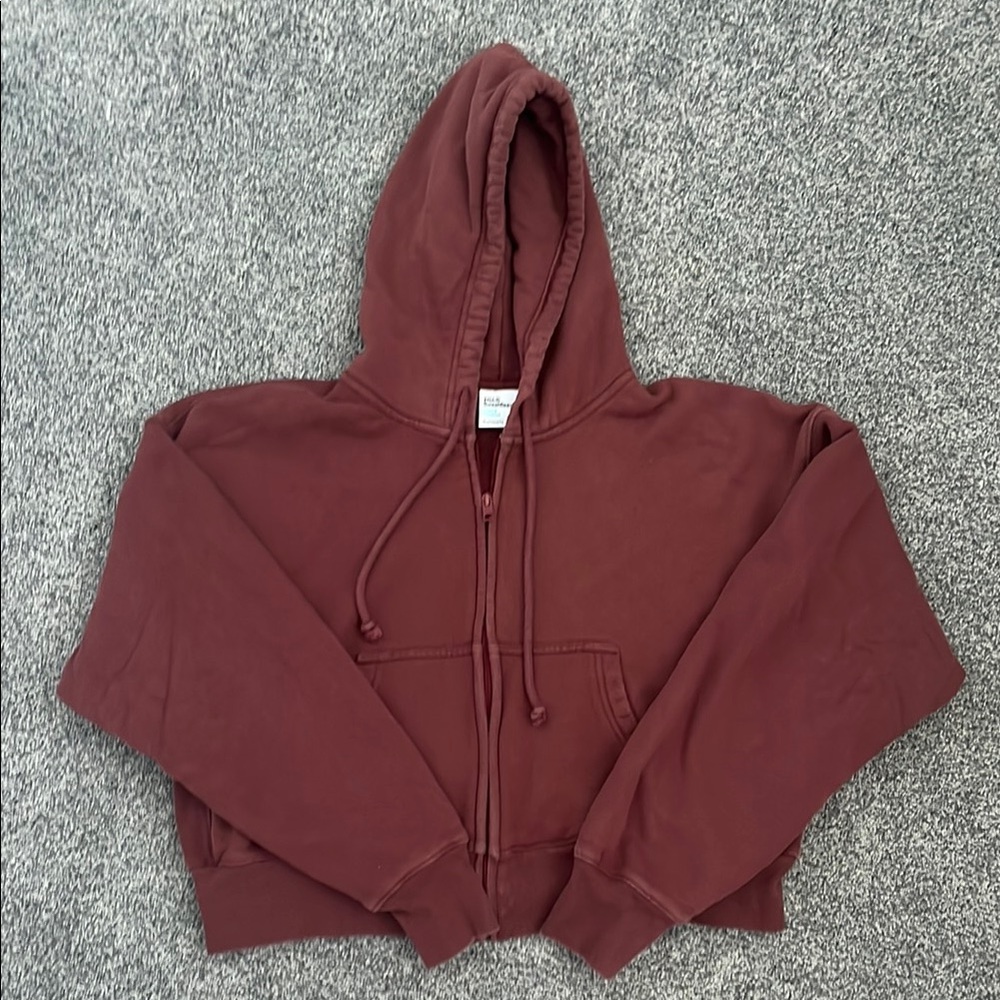 TNA Sweatfleece Hoodie in Rich Maroon